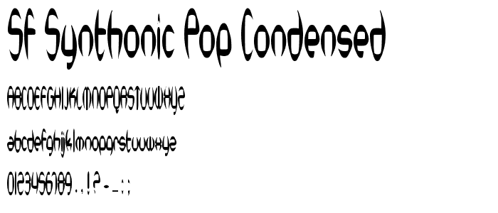 SF Synthonic Pop Condensed font
